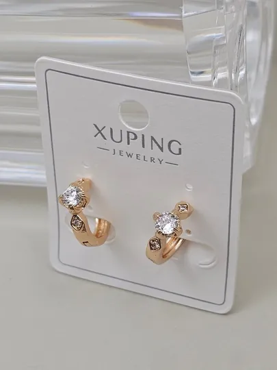 Женские серьги золотого цвета, бренд Xuping — JEWELRI-XUP002-ЛАВАНД