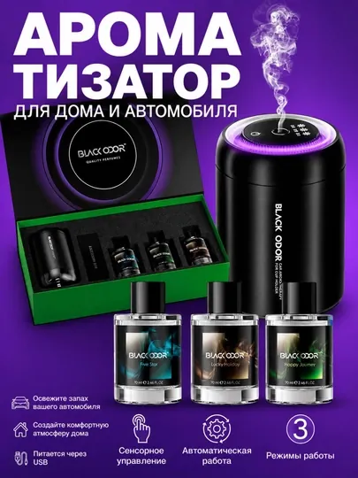 Автомобильный освежитель воздуха, аромадиффузор, беспроводной Ultrasonic