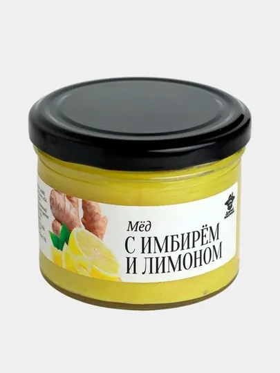 Кремовый мёд с лимоном и имбирем - 240 гр