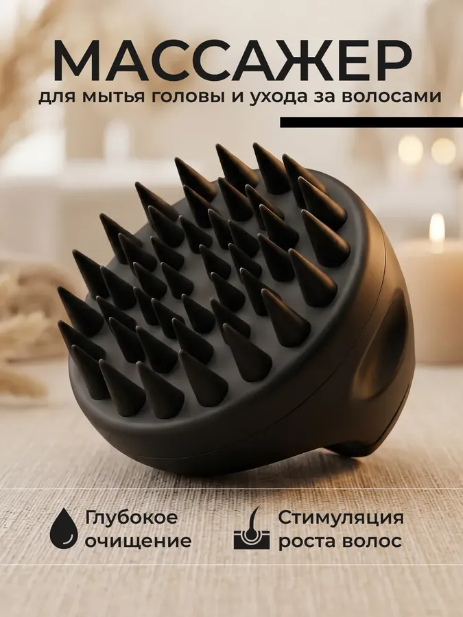 Массажер для головы и мытья волос