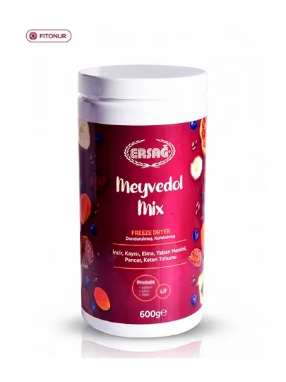 Ersag, Meyvedol Mix ягодный, коктейль детокс, 600 г