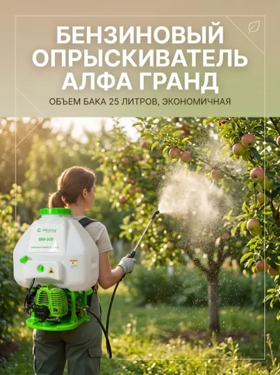 Бензиновый опрыскиватель для деревьев Alfa Grand MM-909 25 литров