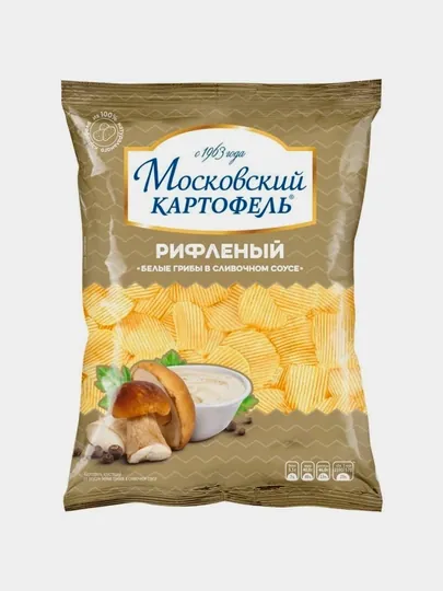 Чипсы Московский картофель, со вкусом белые грибы, 120 г