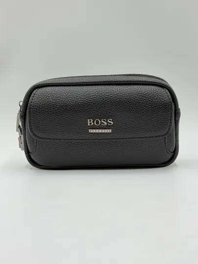 Мужская барсетка-портмоне HUGO BOSS, из эко-кожи