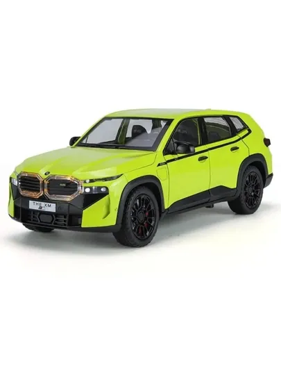 Машинка металлическая BMW XM, свет, звук, дым 1/24