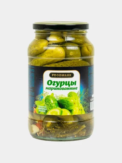 Огурцы (6-9см), маринованные, стеклобанки по 1 л