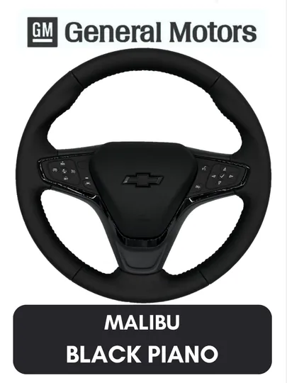 Автомобильный руль Malibu 2 Black piano кожаный. Cobalt, Gentra, Spark, Nexia 1,2,3, Onix