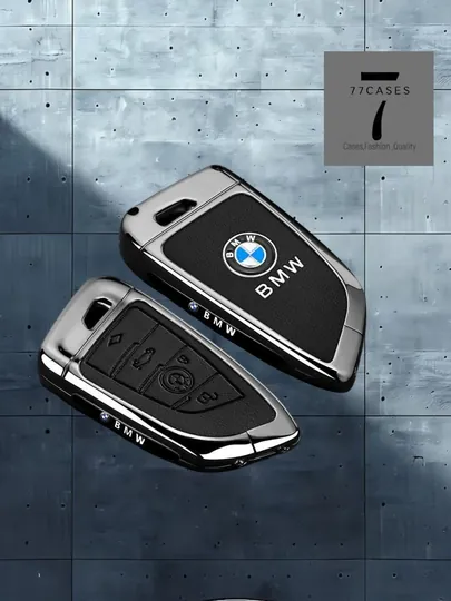 Металлический защитный чехол для ключа BMW с точной посадкой — 77CASES-BMWPMC4-ЧЕРН